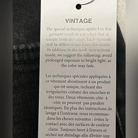 Guess Vintage black embroidered hand beaded girls skinny jeans size 7 Zip front - Picture 10 of 16